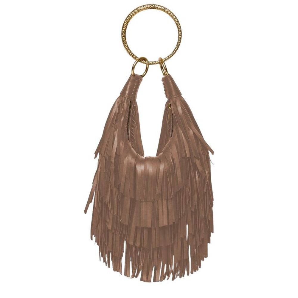 Walter Baker Freya Mini Leather Hobo Bag, Brown